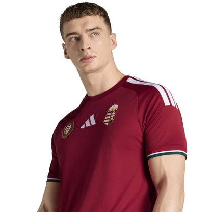 Red-White - Side - Adidas Mens World Cup 2026 Hungary Home Shirt