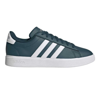 Blue - Front - Adidas Womens-Ladies Grand Court 2.0 3 Stripes Cloudfoam Trainers