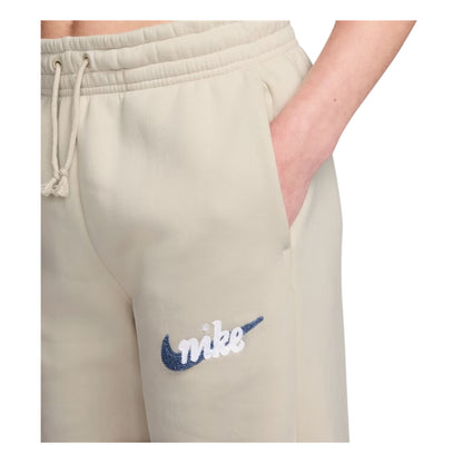 Chalk-White - Side - Nike Womens-Ladies Fleece Joggers