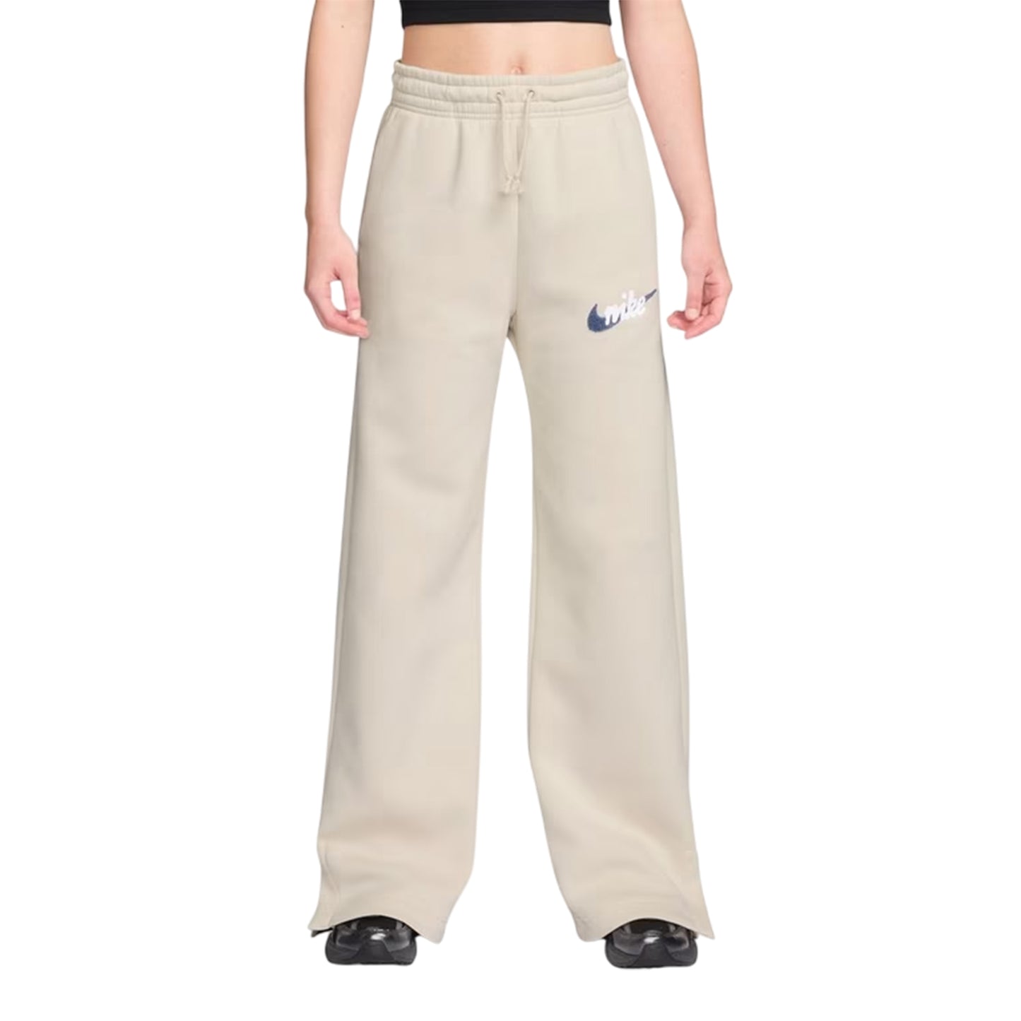 Chalk-White - Front - Nike Womens-Ladies Fleece Joggers