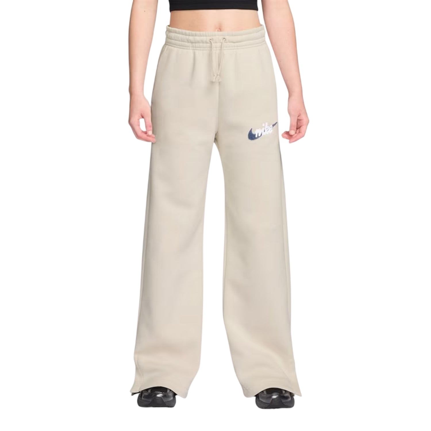Chalk-White - Front - Nike Womens-Ladies Fleece Joggers