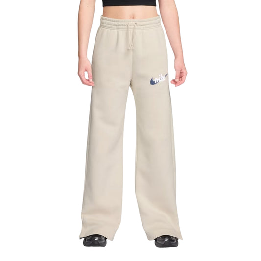 Chalk-White - Front - Nike Womens-Ladies Fleece Joggers