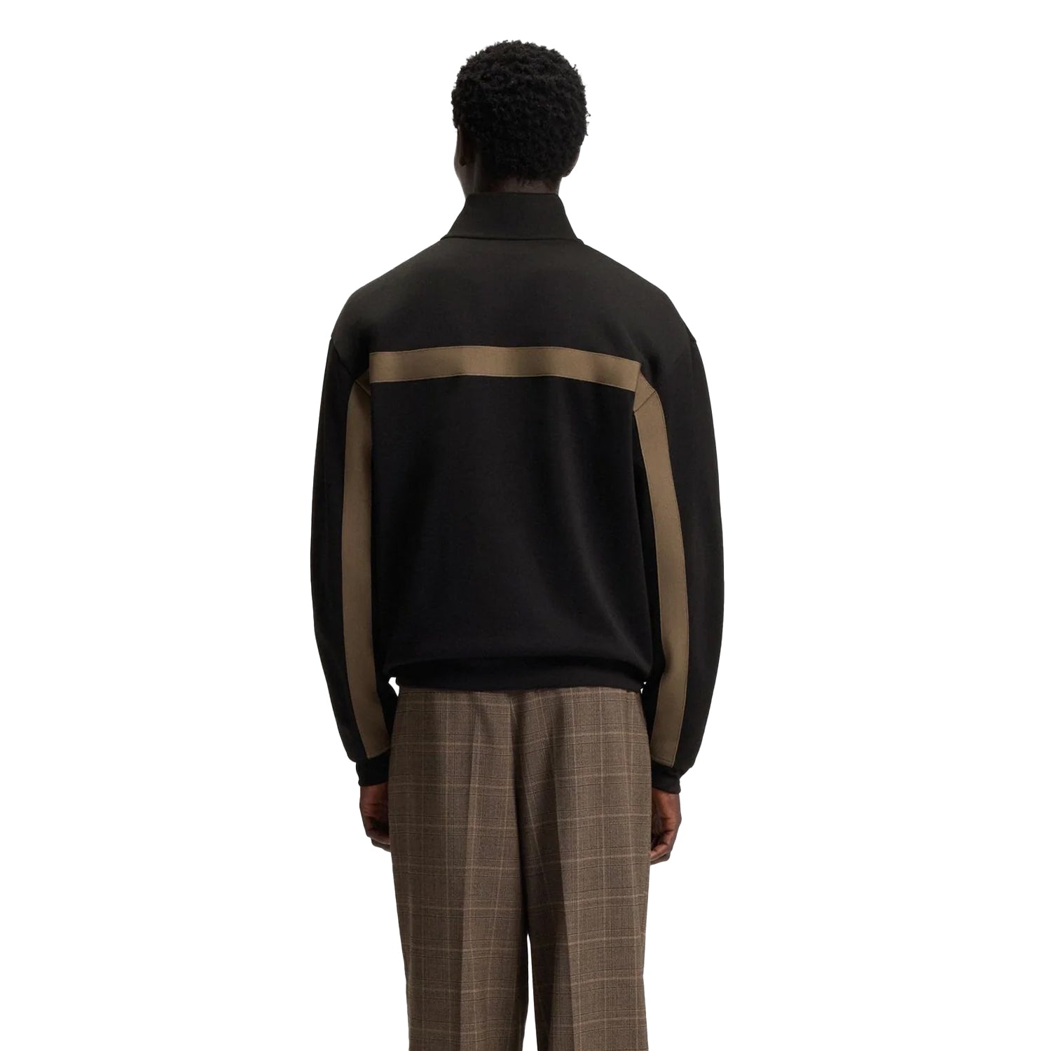 Black - Back - Hugo Mens Darti Tracksuit Top