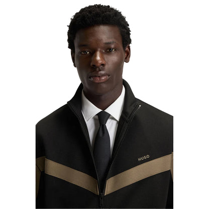 Black - Side - Hugo Mens Darti Tracksuit Top