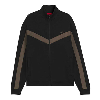 Black - Front - Hugo Mens Darti Tracksuit Top