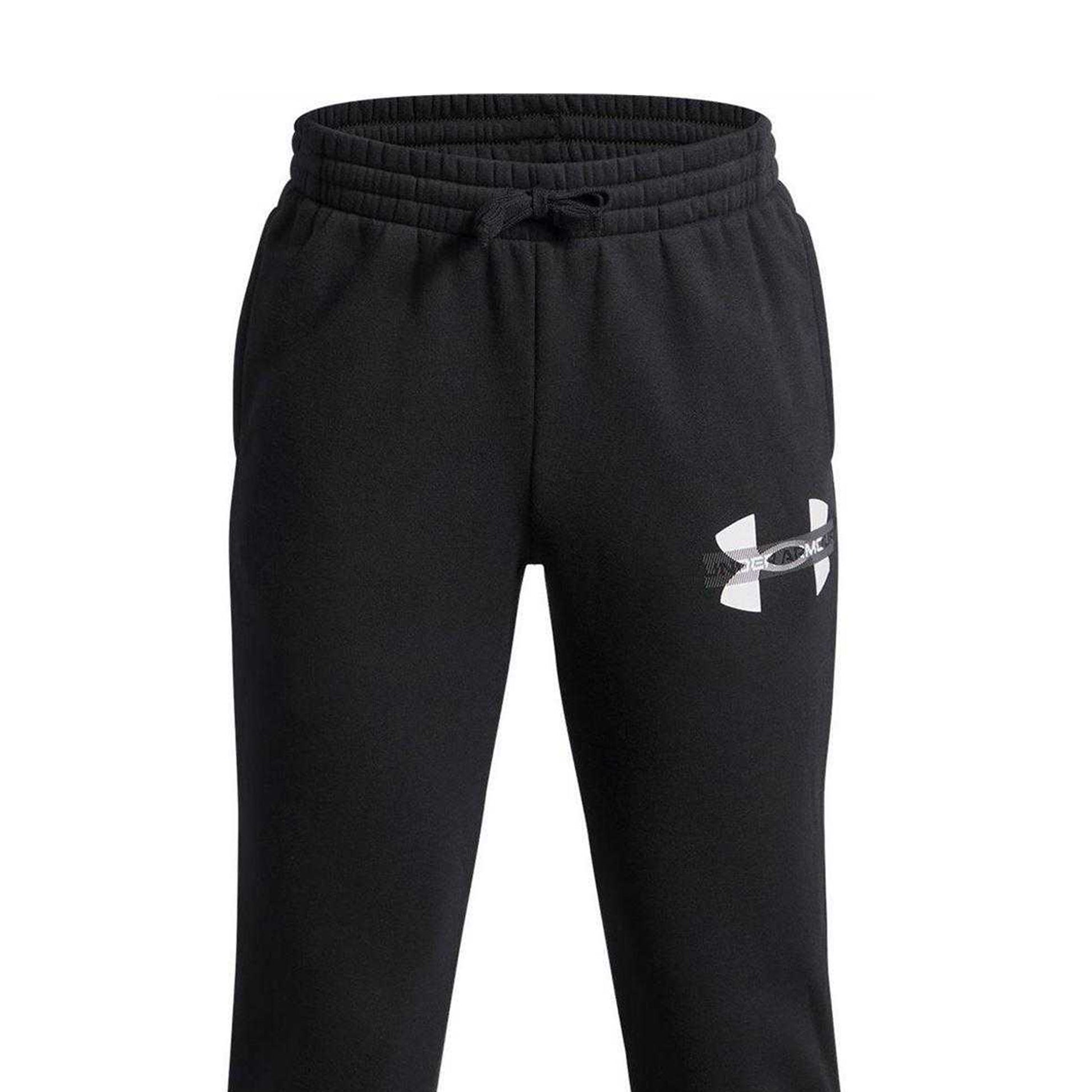 Black - Side - Under Armour Childrens-Kids Rival Joggers