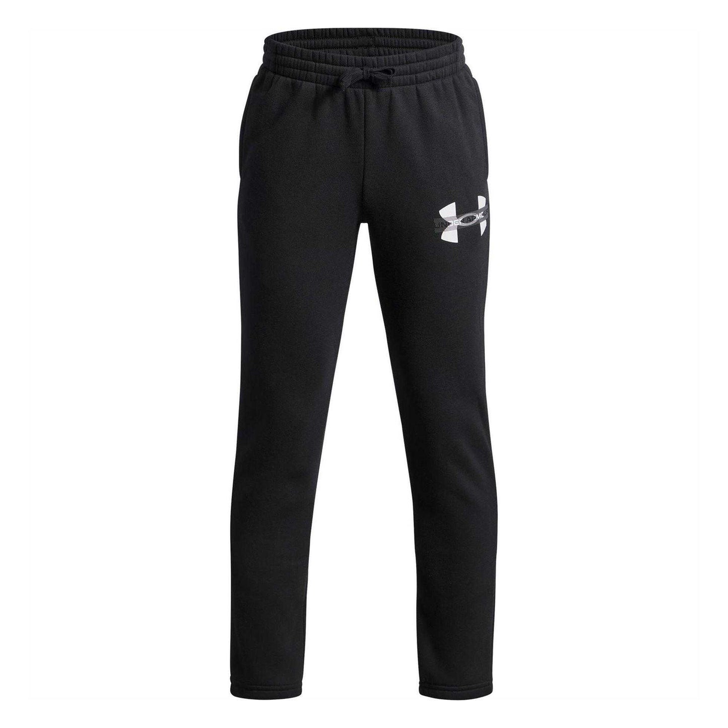 Black - Front - Under Armour Childrens-Kids Rival Joggers