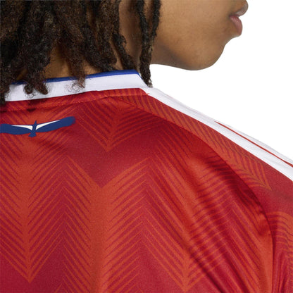 Red-White - Side - Adidas Mens World Cup 2026 Chile FA Home Shirt