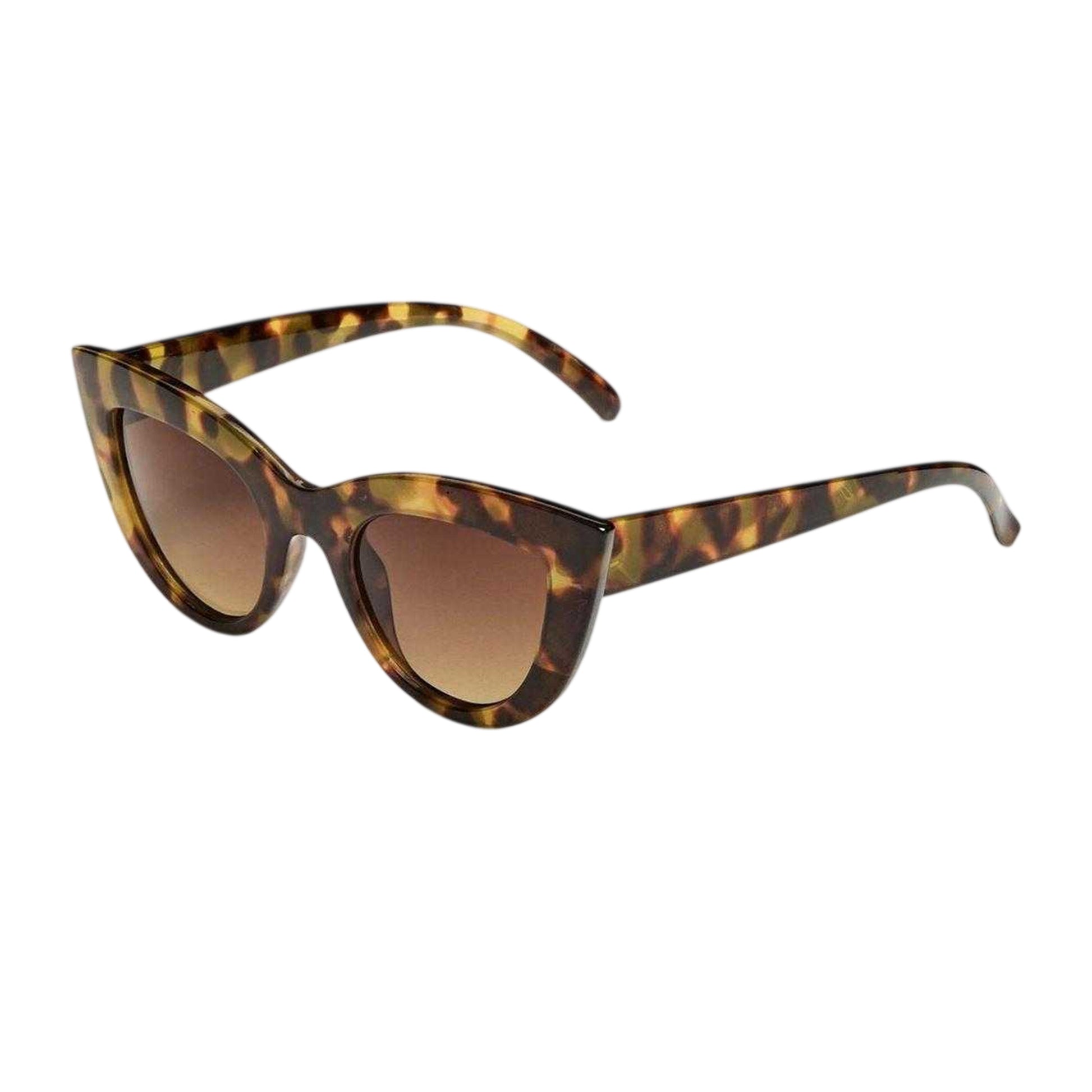 Brown - Front - Pieces Womens-Ladies Donai Tortoise Shell Sunglasses