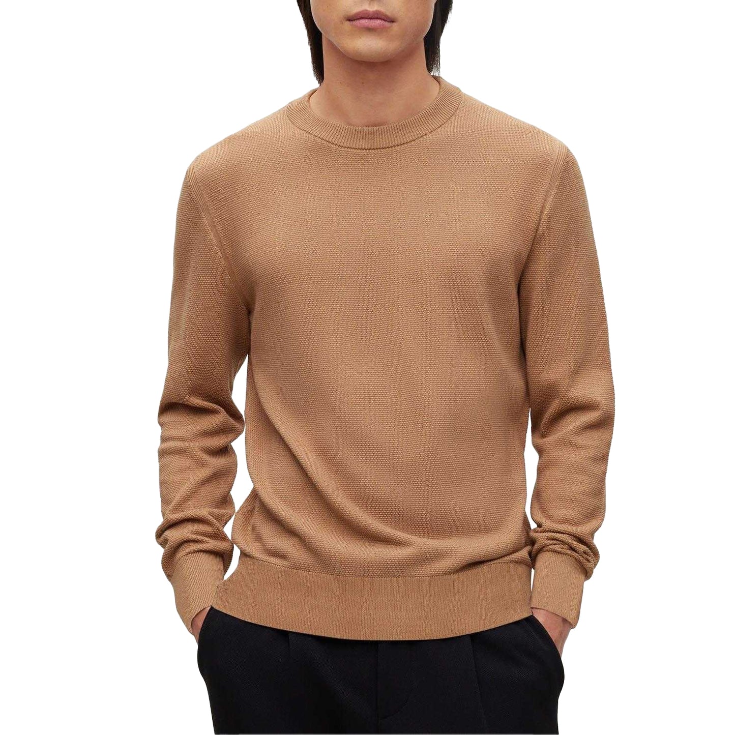 Beige - Back - Boss Womens-Ladies Ecaio Sweatshirt