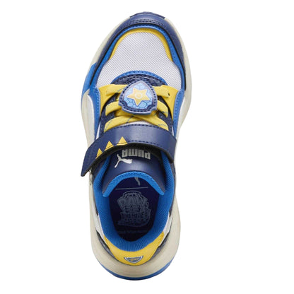 Blue-White-Yellow - Side - Puma Childrens-Kids Paw Patrol Trainers