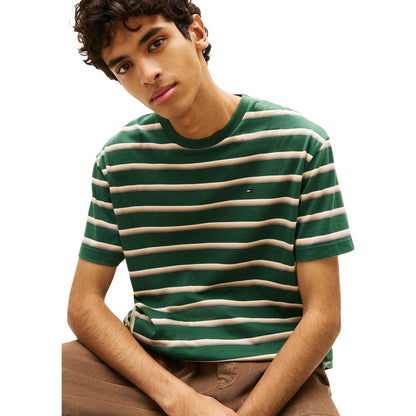 Pine - Side - Tommy Jeans Mens Striped T-Shirt