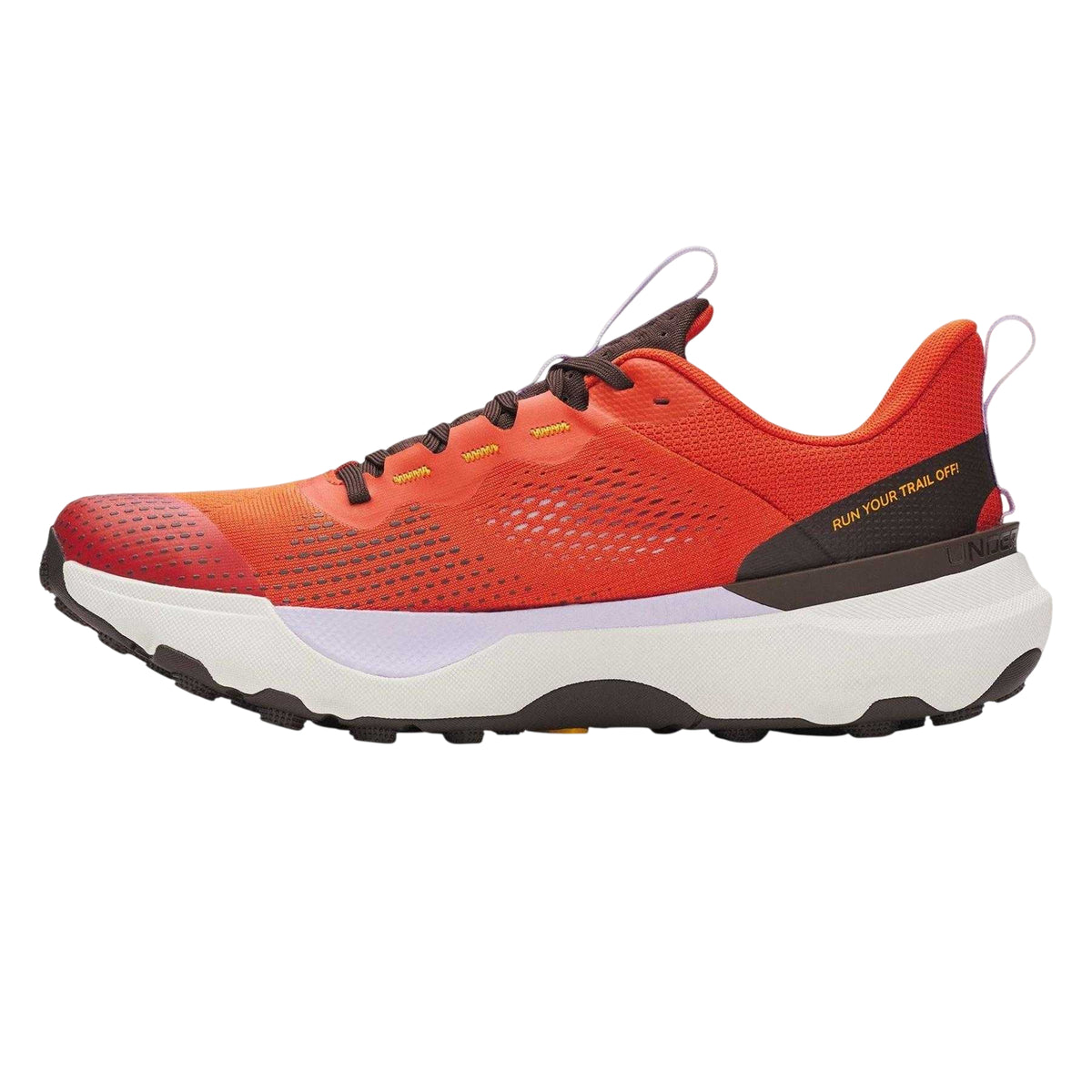 Orange - Back - Under Armour Womens-Ladies Infinite Pro Low Cut Shoes