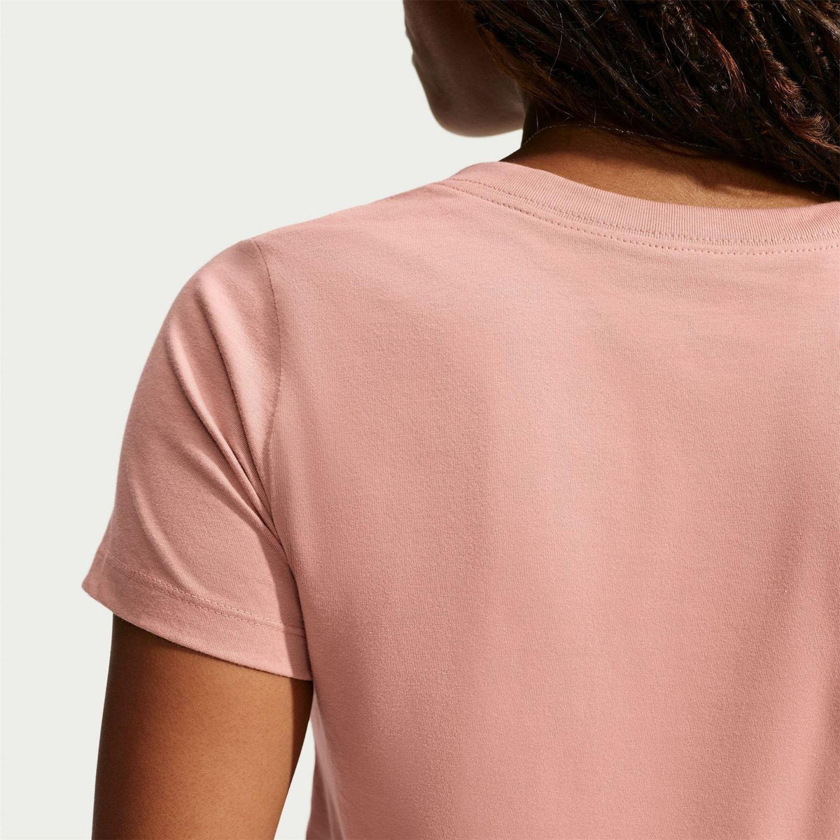 Rose Gold - Back - Nike Womens-Ladies Club V Neck T-Shirt