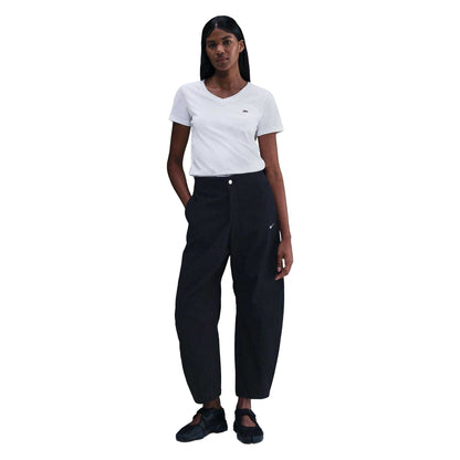 White - Lifestyle - Nike Womens-Ladies Club V Neck T-Shirt