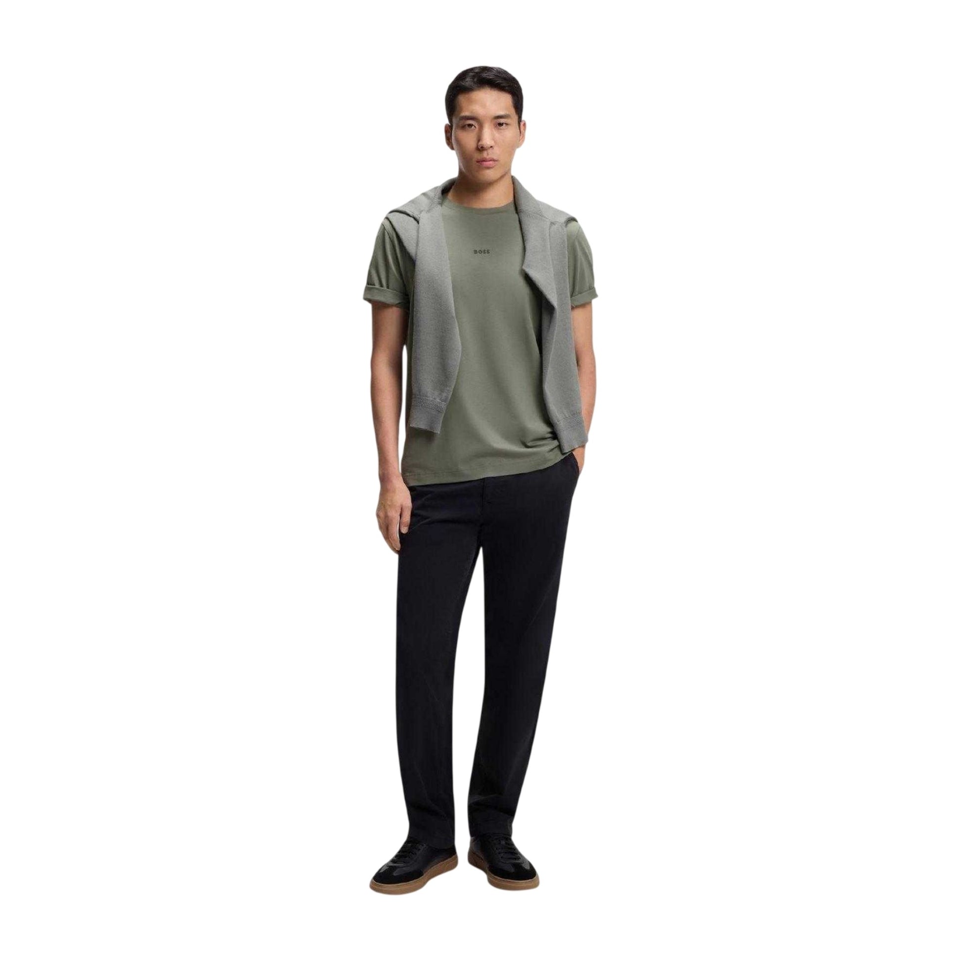 Grey - Lifestyle - Boss Mens Oversized T-Shirt