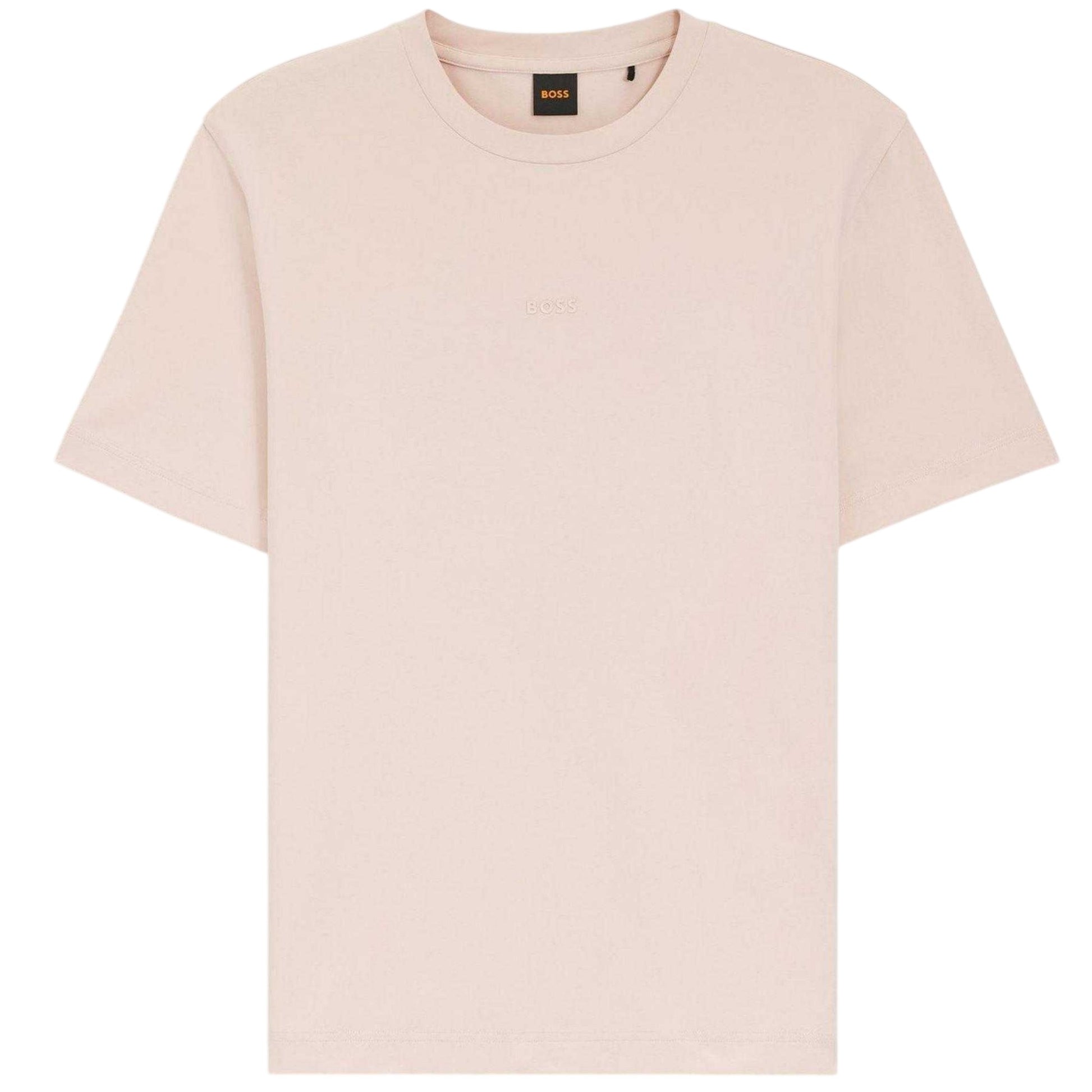 Pink - Front - Boss Mens Oversized T-Shirt