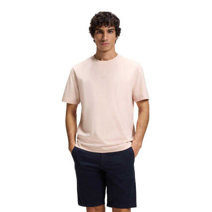 Pink - Side - Boss Mens Oversized T-Shirt