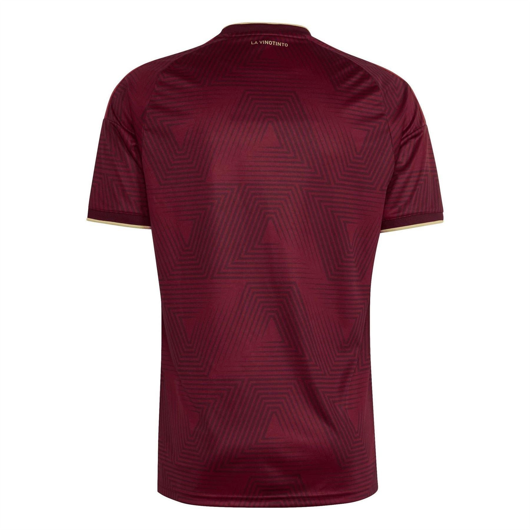 Red-White - Back - Adidas Mens World Cup 2026 Venezuela FA Home Shirt