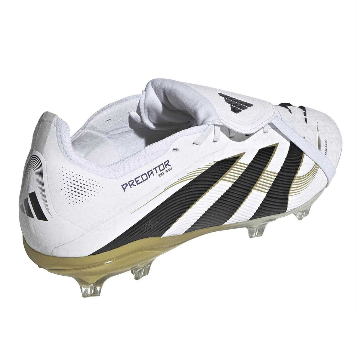 White - Back - Adidas Childrens-Kids Predator Elite Lace Up Football Boots