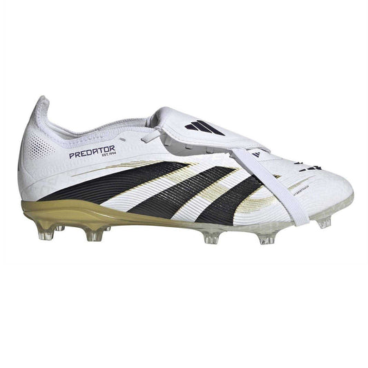 White - Front - Adidas Childrens-Kids Predator Elite Lace Up Football Boots