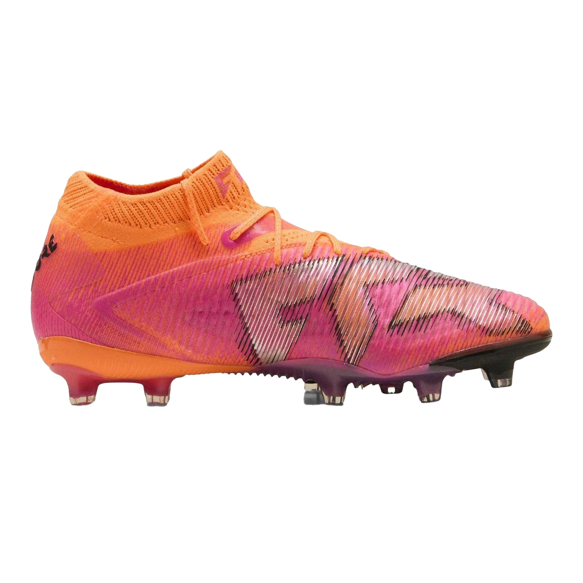 Orange-Pink - Front - Puma Unisex Adult Future 8 Ultimate Gradient Firm Ground Football Boots