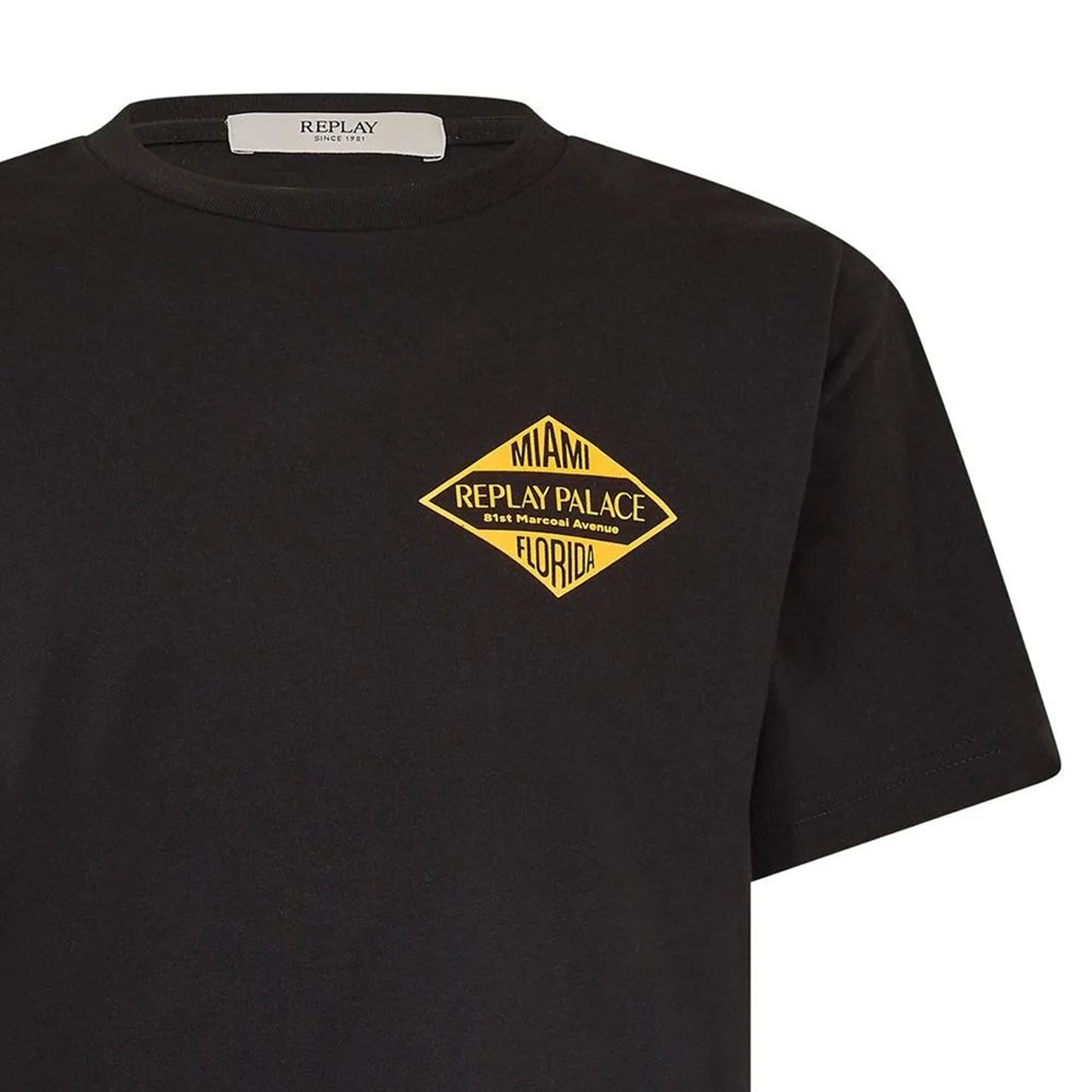Black - Side - Replay Mens T-Shirt