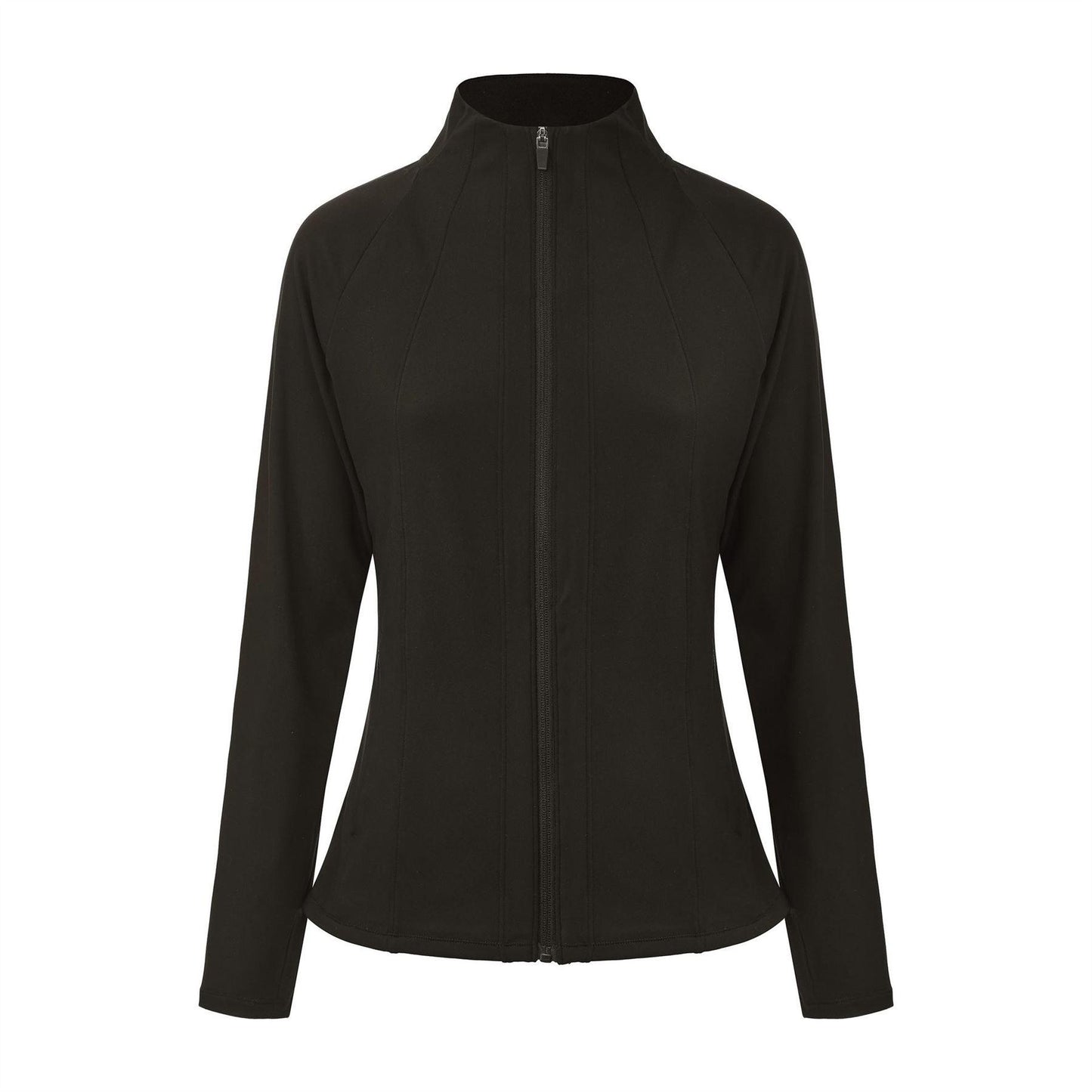 Brown - Front - LA Gear Womens-Ladies Essential Fitted Raglan Jacket