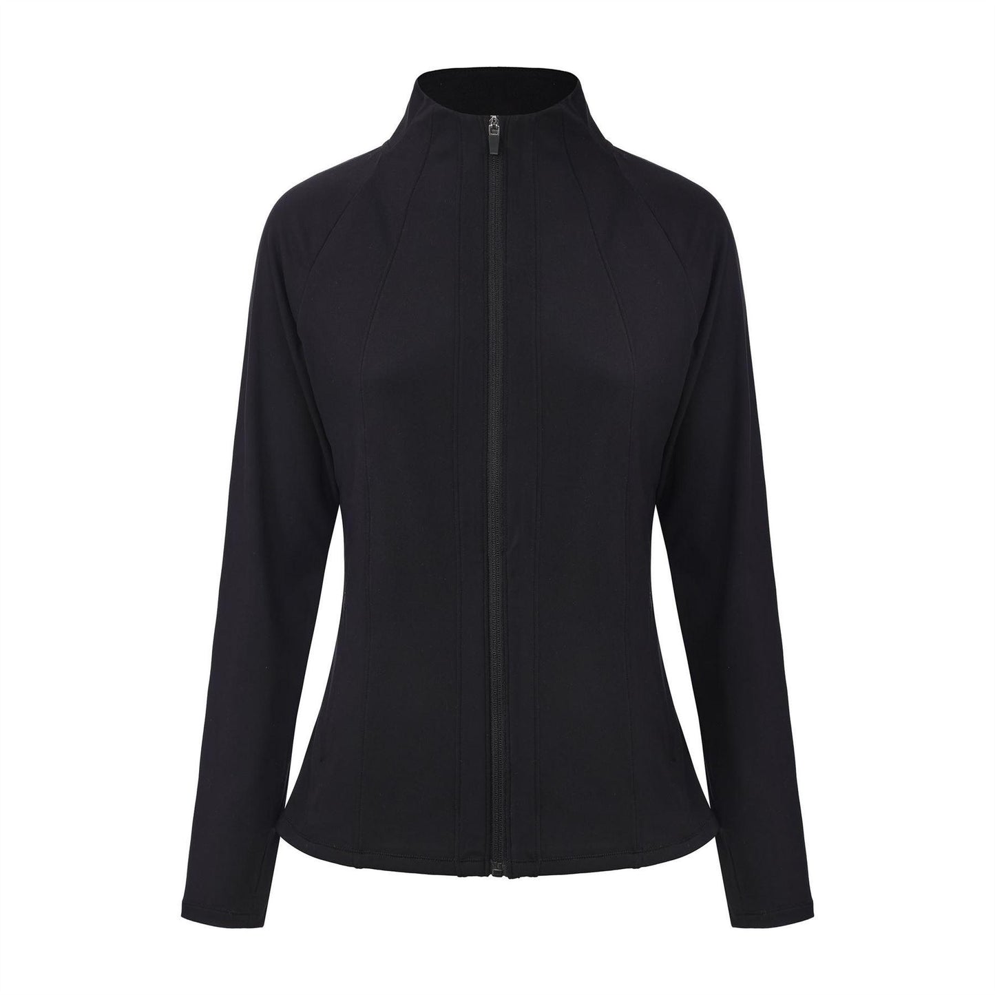 Black - Front - LA Gear Womens-Ladies Essential Fitted Raglan Jacket