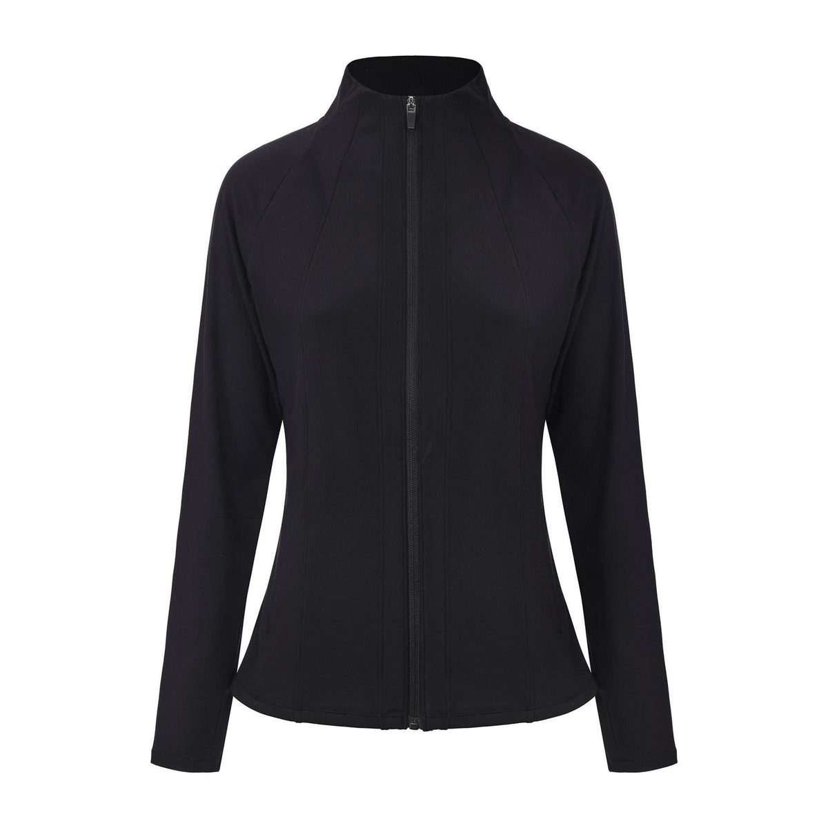 Black - Front - LA Gear Womens-Ladies Essential Fitted Raglan Jacket