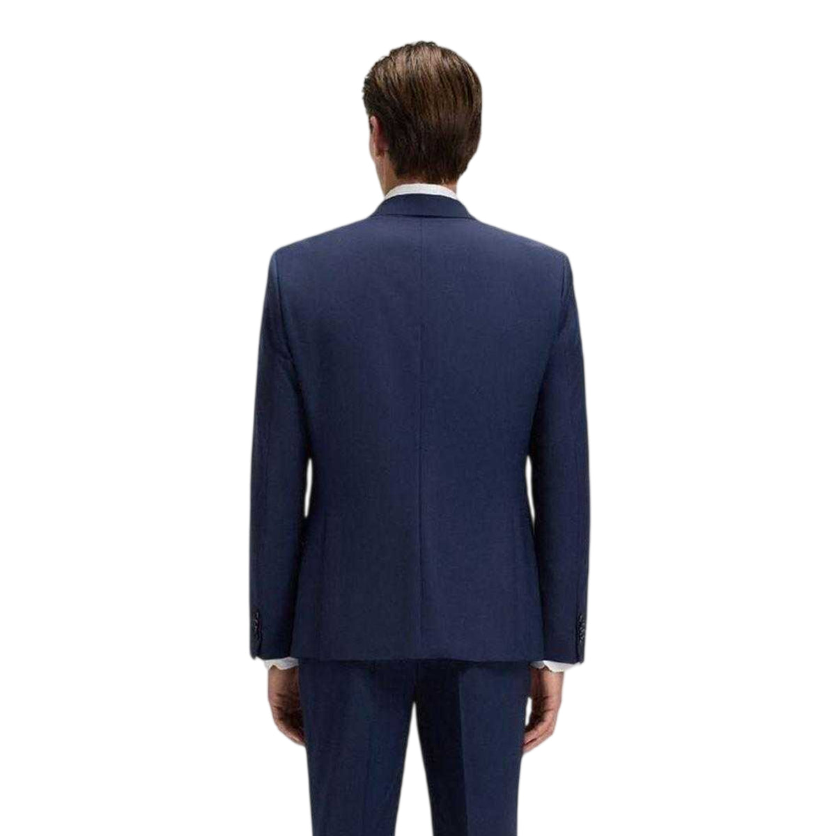 Blue - Back - Boss Mens H-Huge Slim Suit Jacket