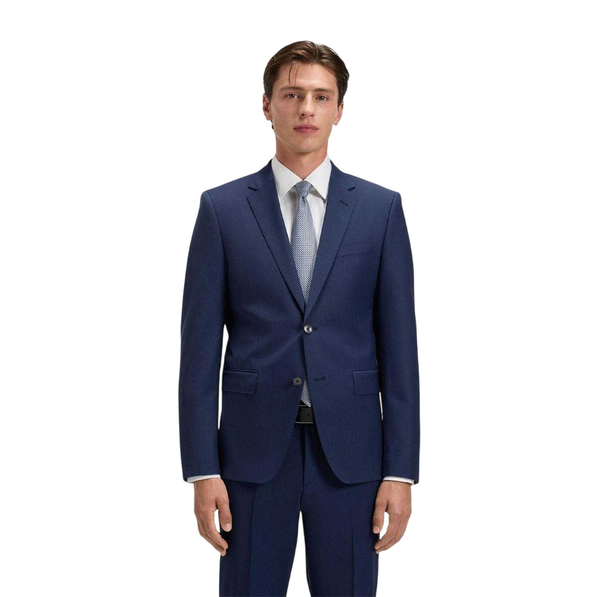 Blue - Side - Boss Mens H-Huge Slim Suit Jacket
