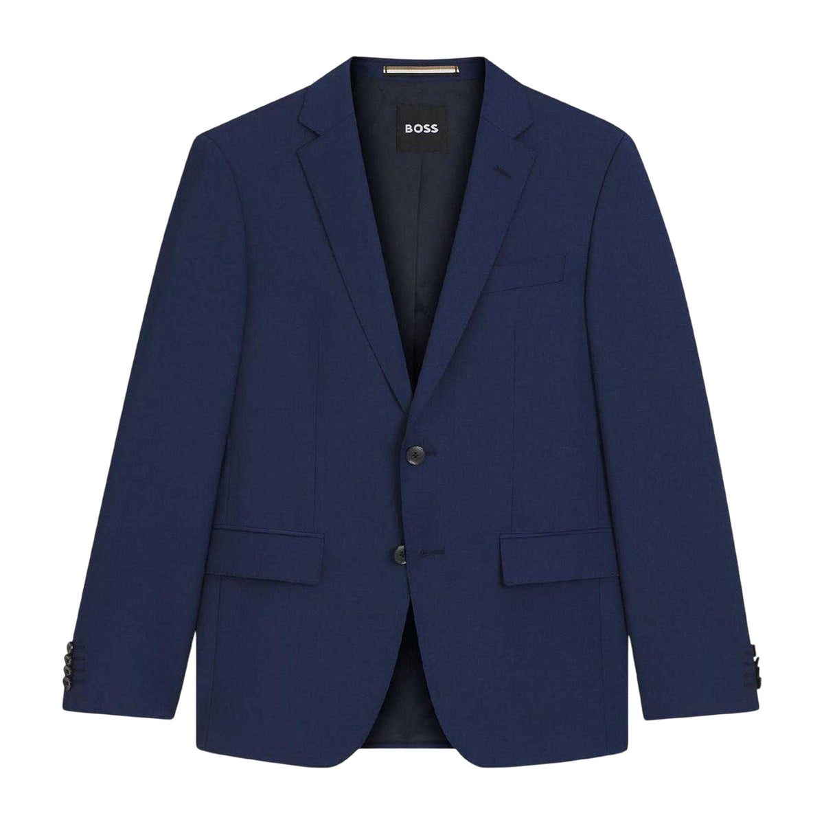 Blue - Front - Boss Mens H-Huge Slim Suit Jacket
