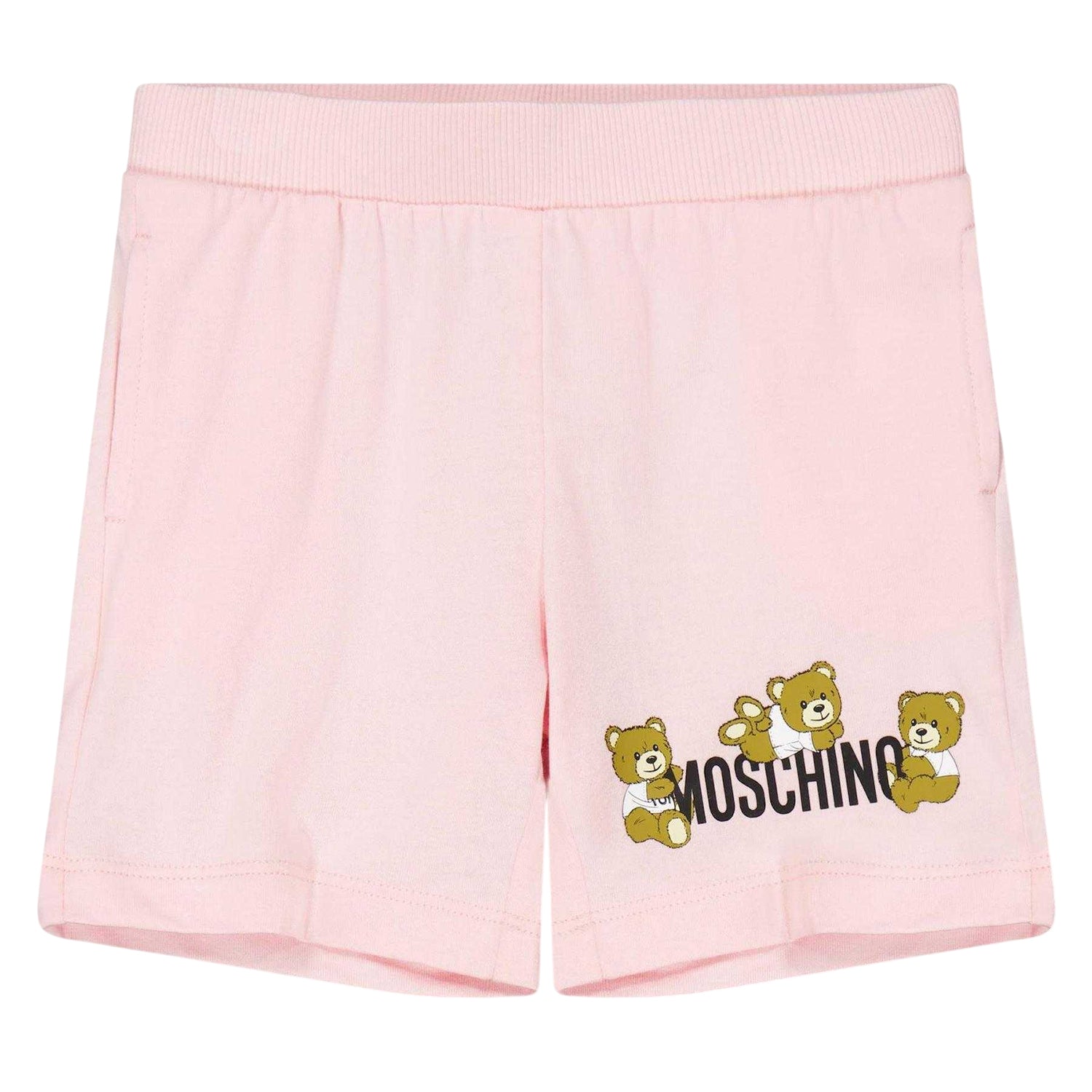 Pink - Side - Moschino Baby T-Shirt & Shorts Set