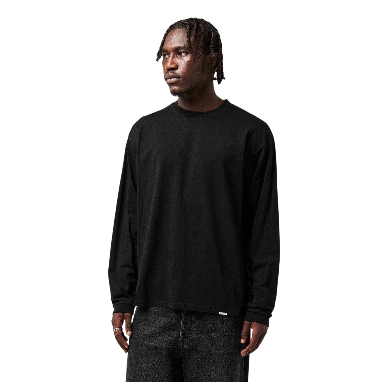 Black - Side - Represent Mens Regular Long-Sleeved T-Shirt