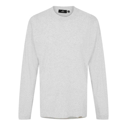 Ice Grey Marl - Front - Represent Mens Regular Long-Sleeved T-Shirt