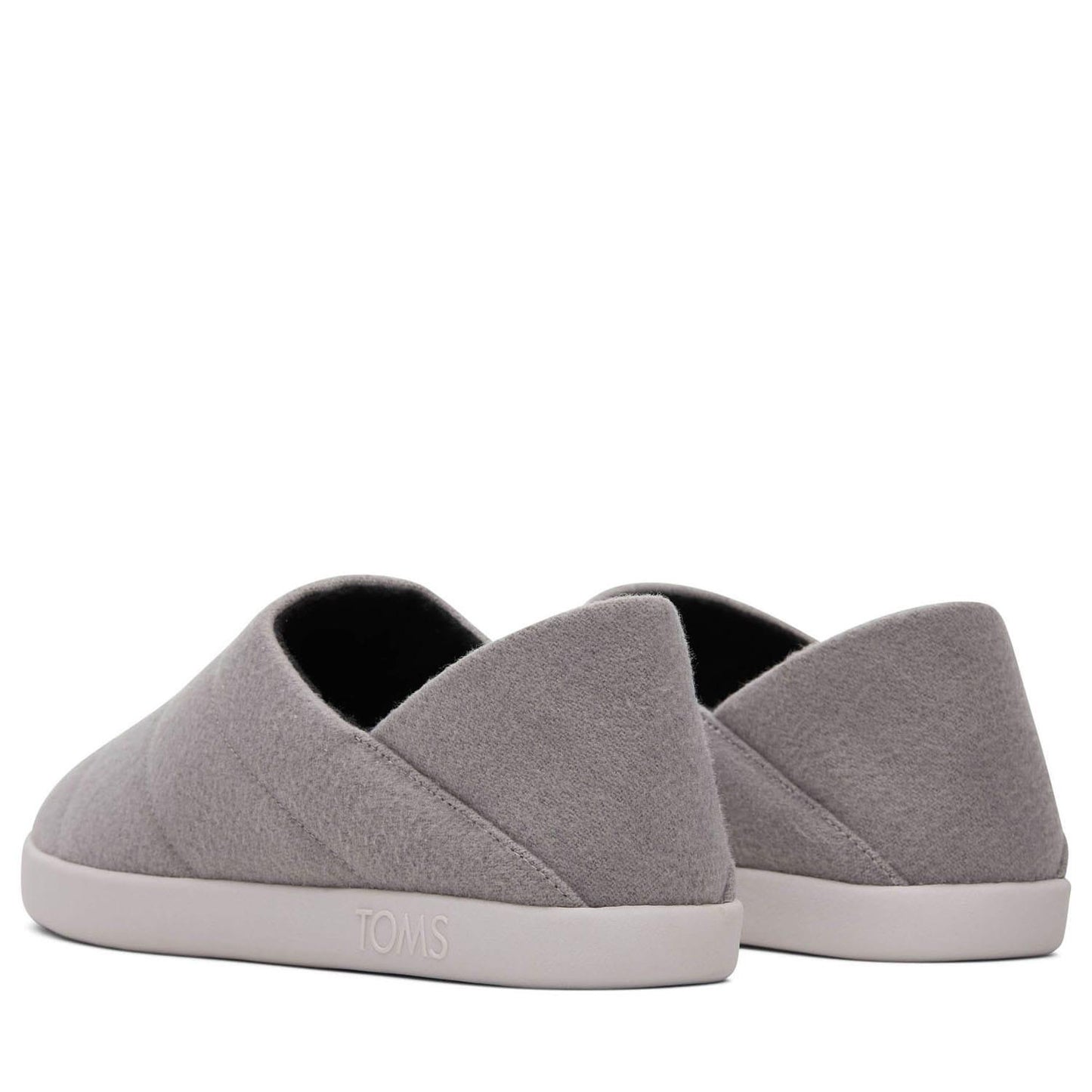Grey - Side - Toms Unisex Adult Ezra Slippers