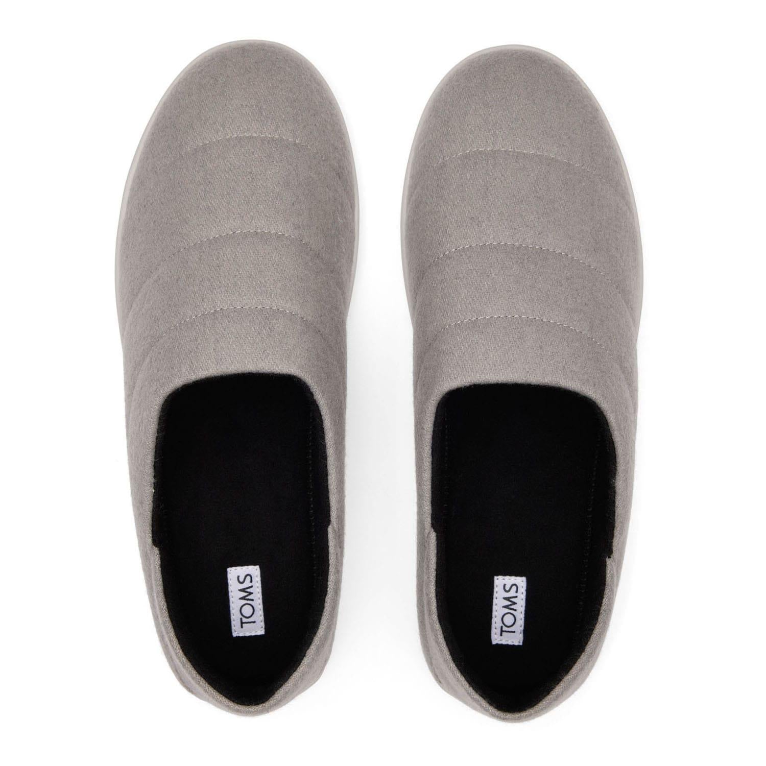 Grey - Close up - Toms Unisex Adult Ezra Slippers