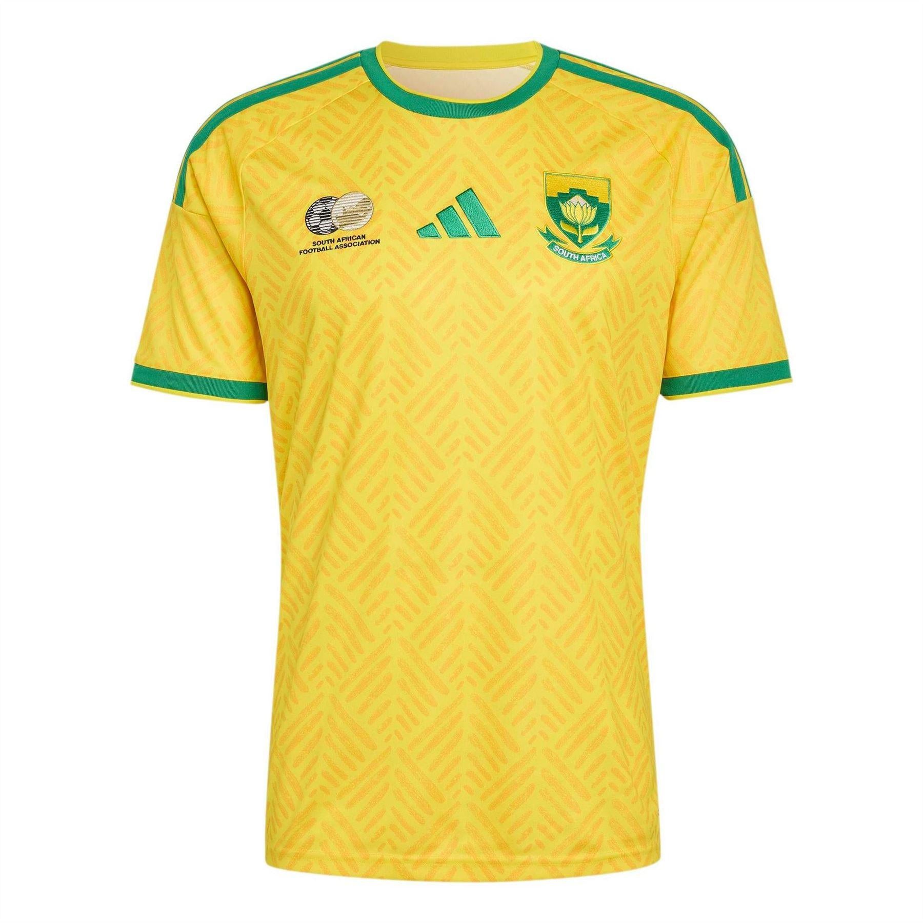 Yellow-Green - Front - Adidas Mens World Cup 2026 South Africa Home Jersey