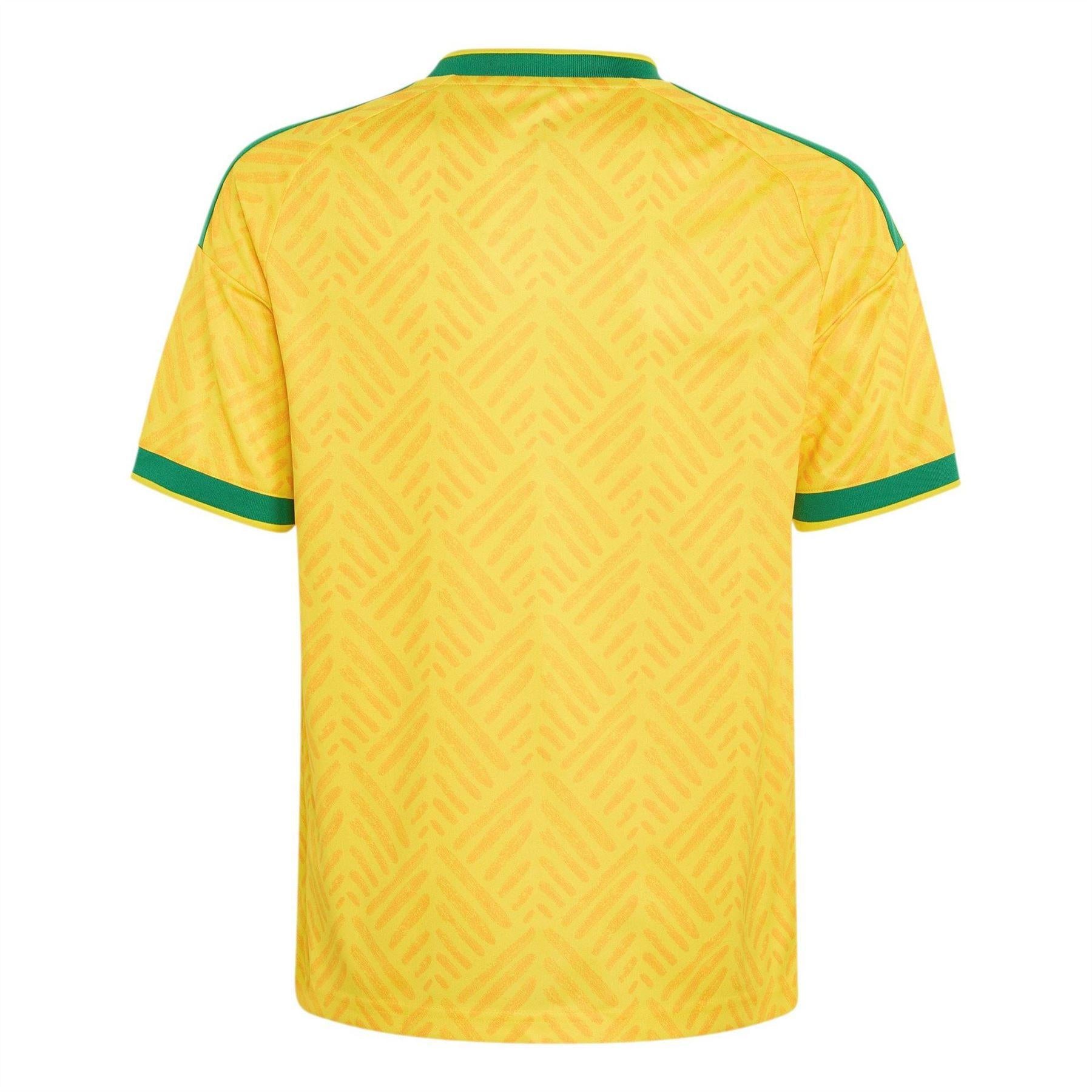 Yellow-Green - Back - Adidas Childrens-Kids World Cup 2026 South Africa Home Shirt