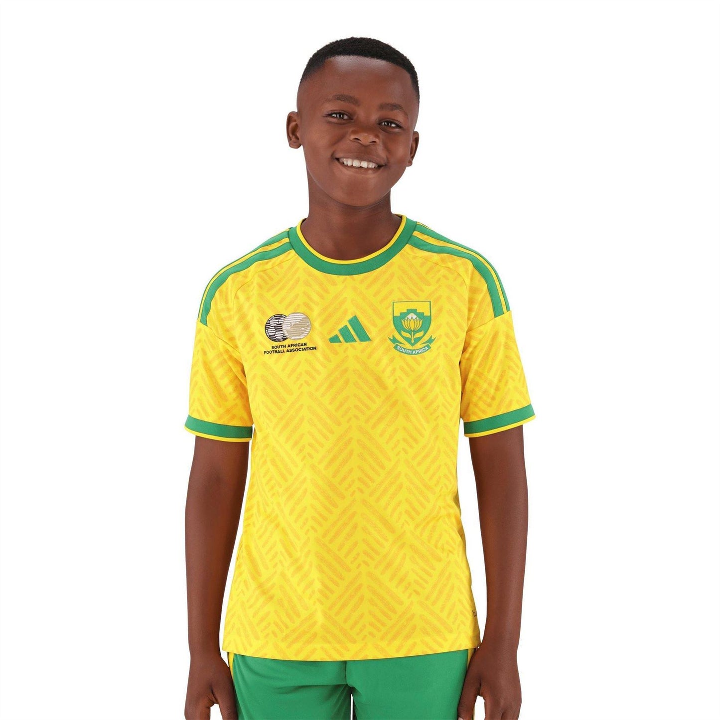 Yellow-Green - Side - Adidas Childrens-Kids World Cup 2026 South Africa Home Shirt