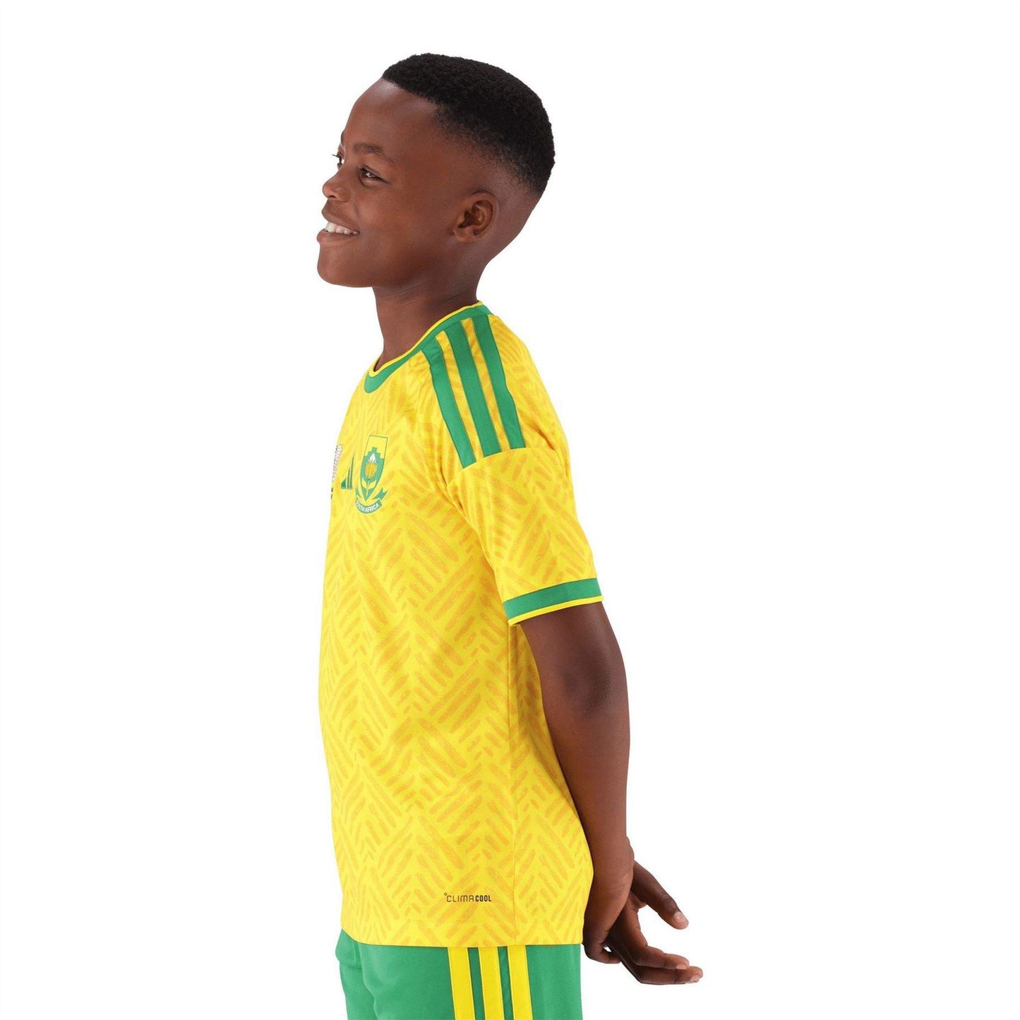 Yellow-Green - Pack Shot - Adidas Childrens-Kids World Cup 2026 South Africa Home Shirt