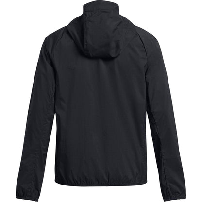 Black - Back - Under Armour Mens Launch Hooded Jacket
