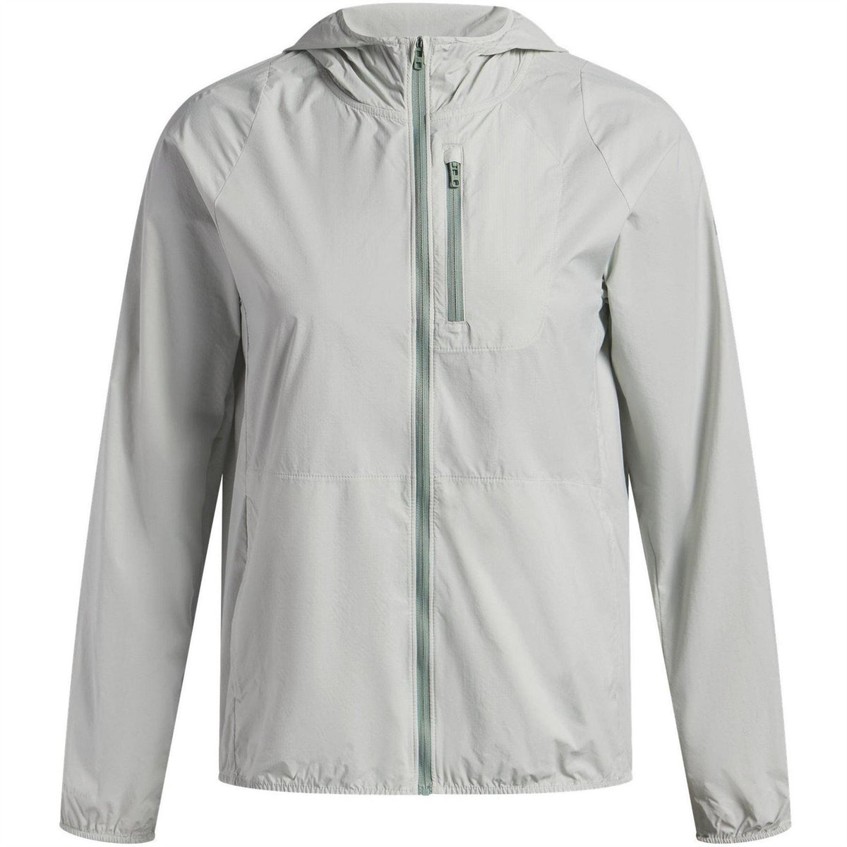Green - Front - Under Armour Mens Launch Hooded Jacket