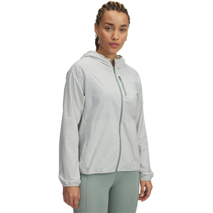 Green - Side - Under Armour Mens Launch Hooded Jacket