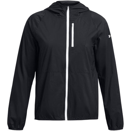 Black - Front - Under Armour Mens Launch Hooded Jacket