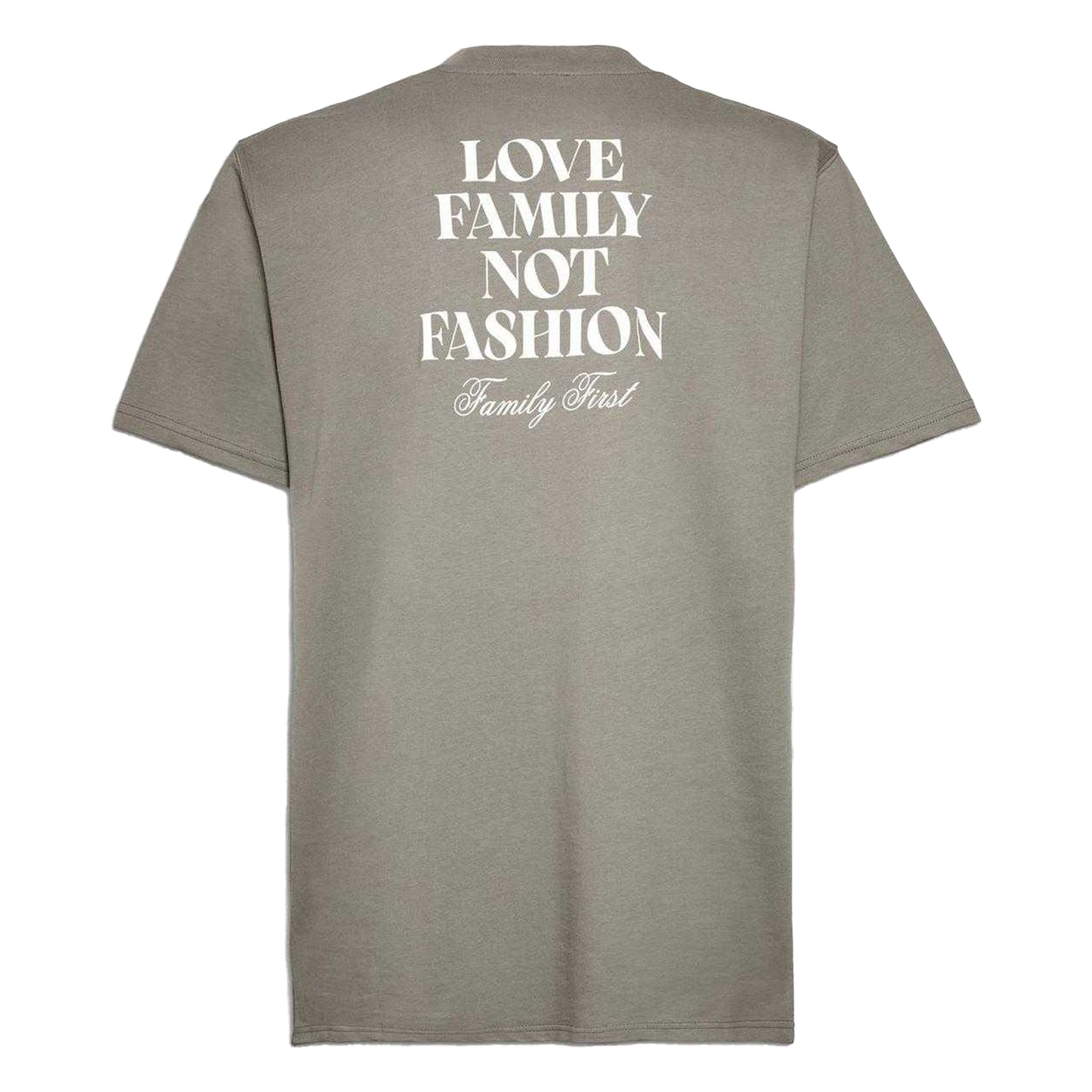 Light Green - Back - Family First Mens Back Print Logo T-Shirt