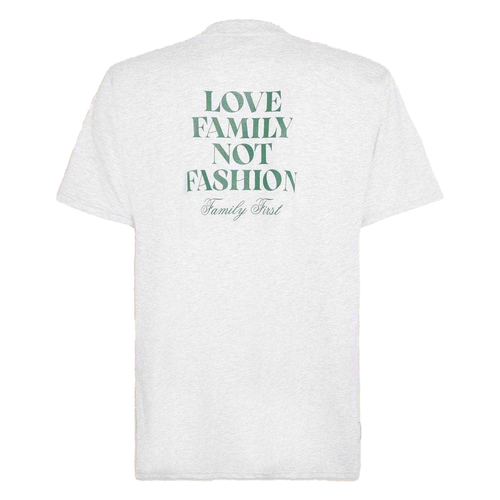 White - Back - Family First Mens Back Print Logo T-Shirt