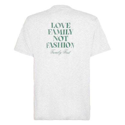White - Back - Family First Mens Back Print Logo T-Shirt