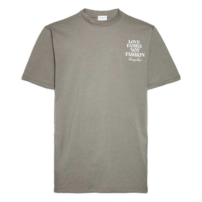 Light Green - Front - Family First Mens Back Print Logo T-Shirt